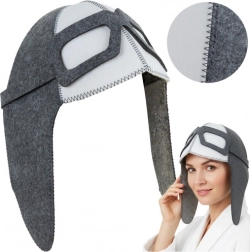 Filcová saunová čiapka pilotka ISOMEDIX