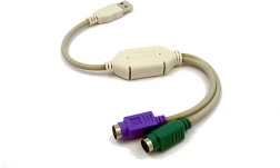 USB adaptér na 2x PS/2 (klávesnica a myš)