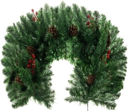 Girlanda vianočná zdobená 1m Ruhhy