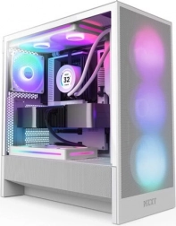 Počítačová skriňa NZXT H5 Flow RGB Biela