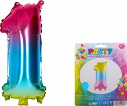 Dúhový nafukovací balónik číslo 1