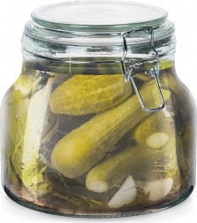 Sklenená dóza s klipom IRMA 1,85 l