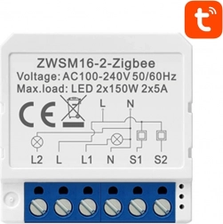 Inteligentný spínací modul ZigBee Avatto TUYA – Dvojkanálový