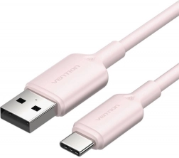 USB kábel A na USB‑C 3A 1 m ružový Vention