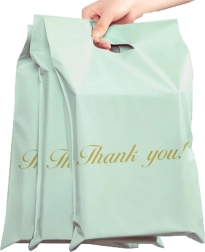 Mätové kuriérske obálky s uchom 500 × 600 + 70 mm, 50 ks – Thank you