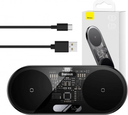 Bezdrôtová nabíjačka Baseus s digitálnym LED displejom, 20W