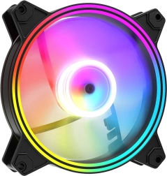 Ventilátor volcano apex 120 argb reverse 120 mm čierny