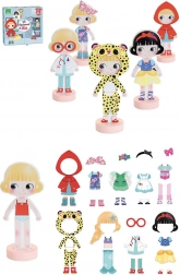 Vilac magnetické obliekacie puzzle – dizajnérka Mia, drevená bábika 22 cm