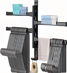 Nástenný otočný držiak na uteráky do kúpeľne a kuchyne