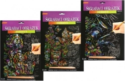 Škrabací obrázok dúhový Psi 20x25 cm