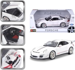 Kovový model Porsche 911 GT3 RS 4.0 1:18 – Bburago, biely