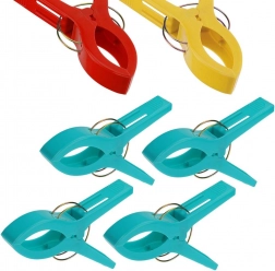 Klipy na plážový uterák, sada 4 ks