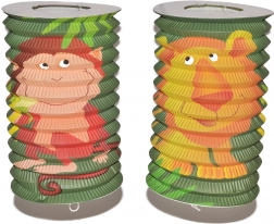 Lampión valec s motívom zvierat 16 cm