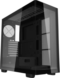 Počítačová skriňa DarkFlash DS900G – čierna, stredný tower s panoramatickým sklom