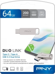 USB flash disk 64 GB PNY Duo Link USB‑C/USB‑A 3.2