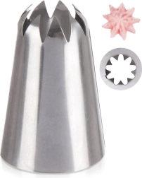 Tylka na zdobenie z nehrdzavejúcej ocele – hviezda