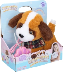 Chodiaci plyšový pes s efektmi na kábli 22 cm