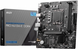Pevná doska PRO H610M-E s1700 DDR4 HDMI M.2 mATX