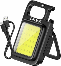 Dielenské svietidlo SUPERFIRE MX16 s USB‑C a 4 režimami