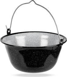Závesný smaltovaný maďarský kotlík 9,5 l