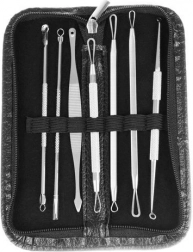 Súprava lyžičiek na odstránenie čiernych bodiek - 7 ks