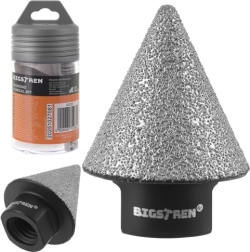 Diamantový kužeľový fréz na dlažbu a betón 2–35 mm BIGSTREN, závit M14
