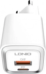 Rýchlonabíjačka LDNIO 20W s USB‑C a USB + kábel USB‑C – Lightning (MFi)