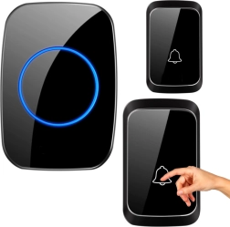 Bezdrôtový vodeodolný zvonček, 25 melódií, 3 úrovne hlasitosti