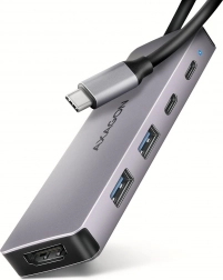 Viacportový USB-C hub AXAGON HMC-5H60 5v1