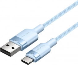 USB kábel 2.0 USB‑A na USB‑C 1 m 3 A modrý Vention