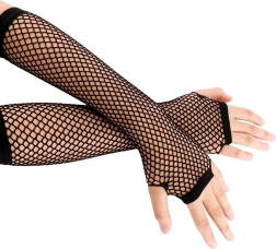 Dlhé sieťované bezprstové rukavice