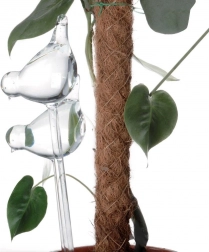 Sklenené samozavlažovacie gule do kvetináčov – vtáčiky, 2 ks