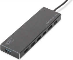 USB 3.0 hub 7portový, hliníkový