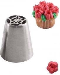 Ruská cukrárska špička tulipán z nehrdzavejúcej ocele