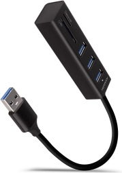 Viacportový hub USB AXAGON HMA-CR3A so čítačkou kariet