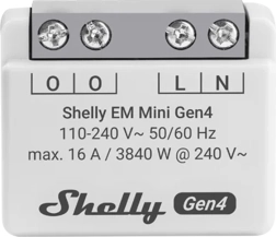 Merač spotreby energie Shelly EM Mini Gen4 s Wi‑Fi a Matter