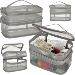 Cestovná kozmetická taška sivá