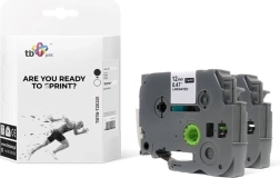 Laminovaná páska Brother 12mm x 8m čierna na bielej