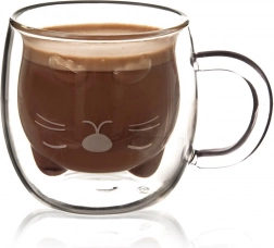 Termo pohár s dvojitou stenou mačka 270 ml