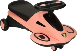 Detské jazdiace vozítko s LED kolesami a hudbou, ružovo-čierne