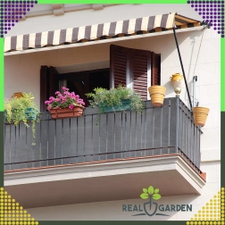 Zatieniaca sieť na plot 1,5 × 25 m, 180 g/m², antracit, UV odolná