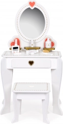 Veľký drevený detský toaletný stolík so zrkadlom pre dievčatá od ECOTOYS