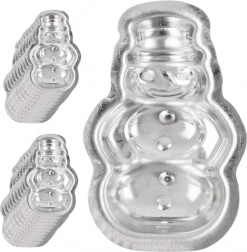 Sada oceľových formičiek na pečivo – snehuliak, 20 ks