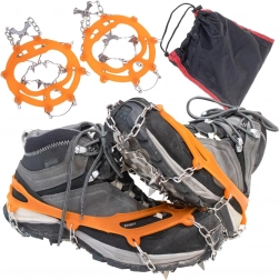 Protišmykové návleky na topánky s hrotmi a reťazami