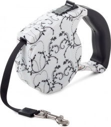 Automatické vodítko s blokovacou funkciou 5m, biele s ľaliami