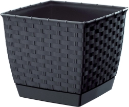Kvetináč Ratolla Square antracitový 22 cm