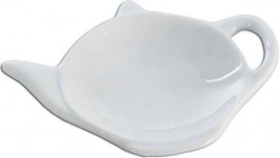 Porcelánová podložka na čajový sáčok biela MONA