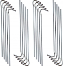 Oceľové stanové kolíky 18 cm, sada 20 ks