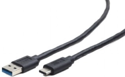 USB 3.0 kábel USB‑C (A samec na USB‑C samec), 0,5 m, čierny
