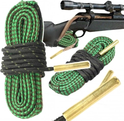 Čistiaca šnúra do hlavne s integrovanými mosadznými kefkami 5.56/.223/.22